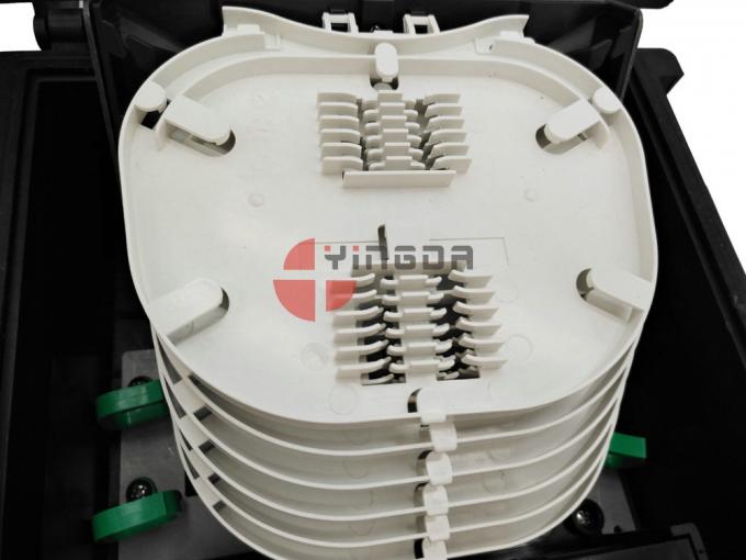 24 chiusure in-linea a fibra ottica fissate al muro della scatola di giunzione del cavo flessibile IP68 dei centri pp dei porti 96