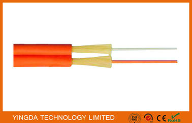 Zipcord collega il cavo flessibile in duplex di FTTH, cavo di toppa MP/millimetro di 1.6mm 2mm 3mm giallo arancione