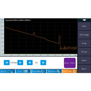 Kit utensili in fibra OTDR Fibra ottica Tester 1310/1550nm 26/24dB Test Range 500m-100Km 3