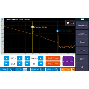 Kit utensili in fibra OTDR Fibra ottica Tester 1310/1550nm 26/24dB Test Range 500m-100Km 4