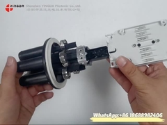 24 chiusura a fibra ottica della giuntura della mini cupola FTTH dei centri 1 ovale 3 porti rotondi Heatshrink Seal