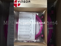 12 Fibra MPO Female Connector Patch Cord OM4 50/125um Elite Loss 0,35dB Polarità viola A
