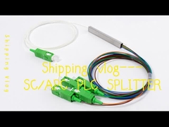 1*4 SC/APC mini PLC Splitter Block Tipo 900um FTTH PON Passive ODN LSZH 1Meter Pigtails