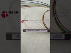 1x9 Fibra ottica PLC Splitter 50%:50% rapporto di divisione squilibrato con connettori SC APC