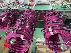 12 Fibra MPO Female Connector Patch Cord OM4 50/125um Elite Loss 0,35dB Polarità viola A