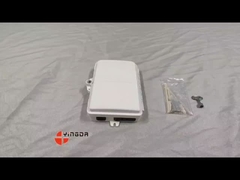 4 porte UV resistente alle intemperie FTTH Fibre Termination Box 4 Fibri SC Wall Mount Box