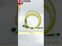12 fibra MTP Acciaio blindato fibra ottica MTP MPO cavo rotondo, MTP patch cord
