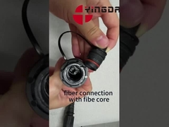 PDLC / DLC GYFJH 4 Core Fiber Optic Patch Cord LC Uso esterno