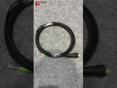 Cavo patch in fibra ottica con SC/APC alloggiamento metallico e protezione in gomma per la connessione