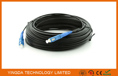 comprare Il nero a fibra ottica d'acciaio di simplex 200M del connettore dello Sc di singolo modo del cavo di toppa di FTTH fabbricazione online