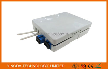 comprare Scatola a fibra ottica di termine dell'adattatore dello Sc di 2 porti, 2 sbocco di parete della scatola di termine delle fibre FTTH fabbricazione online
