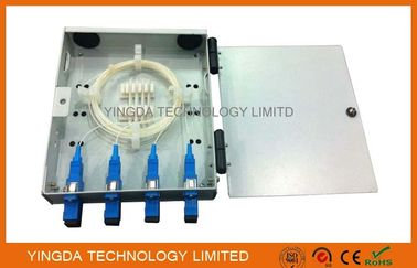 comprare Scatola a fibra ottica fissata al muro di termine di FTTH, adattatore dello Sc del contenitore di giuntura della fibra di 4 fibre con le trecce fabbricazione online