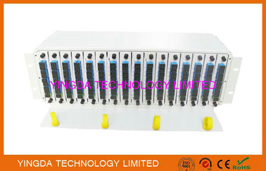 comprare Chasis completa i moduli di LGX con il metallo del supporto di scaffale degli adattatori di Splitters1x8 SC/Apc fabbricazione online