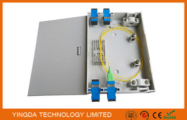 comprare Scatola a fibra ottica di termine del supporto FTTH della parete, scatola di plastica dell'interno di fibra ottica dei porti del PC 2 dell'ABS fabbricazione online