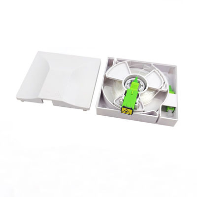 comprare FTTH Indoor ABS 1 Core SC Adapter Invisible Fiber Optical Rosette Box ABS Casella in fibra bianca fabbricazione online