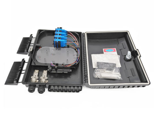 comprare Contenitore a fibra ottica di separatore IP65 Palo del supporto all'aperto di FTTH per lo Sc nero del cavo flessibile 2x3mm fabbricazione online