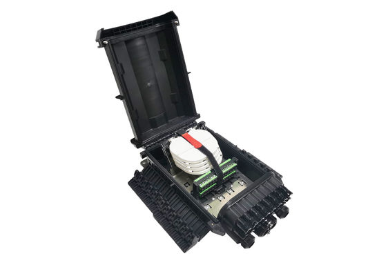 comprare Contenitore unito di cavo a fibre ottiche di IP68 16Ports, recinzioni a fibra ottica nere dei pp all'aperto fabbricazione online