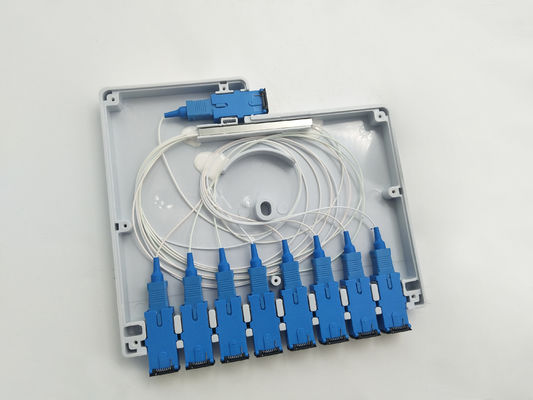 comprare YINGDA 1x8 scatola di distribuzione di splitter ottico IP65 Indonesia Telecom ABS PC SC connettore UL94 fabbricazione online