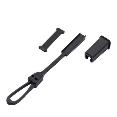 comprare FTTH Plastic Drop Wire Clamp Kit di installazione di cavi neri per cavi da 2*3 mm a 2*5 mm fabbricazione online