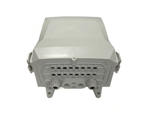 comprare YINGDA IP65 Fibra grigio / bianco scatola di distribuzione splitter 8 - 24 porte scatola di fibra splitter fabbricazione online