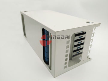 comprare L'unità di gestione della fibra per 72 a 19 pollici Port il bianco 1.2mm del metallo di ODF 4U con i vassoi fabbricazione online