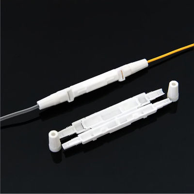 comprare 1 Port Mini FTTH Drop Cable Splice Protection Box Bianco Rotondo Aperto Tipo PP fabbricazione online