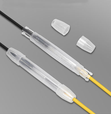 comprare 1 Core Trasparente Mini FTTH Drop Cable Splice Protection Box ABS PP per uso interno fabbricazione online