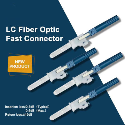 comprare LC connettore rapido connettore di campo installabile SM 2*1,6 mm cavo a caduta piatta blu fabbricazione online