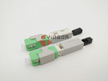 comprare La fibra ottica veloce meccanica dello Sc ha archivato il verde installabile del connettore APC pre lucidato fabbricazione online