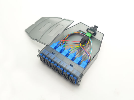 comprare YINGDA Plastic Transparent 12 Fiber MPO To SC Modulo Single Mode Simplex Adapter per la comunicazione fabbricazione online