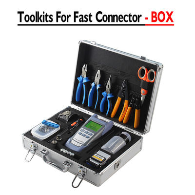 comprare Kit di attrezzi in fibra con tagliafibra e contatore di potenza ottica VFL per la costruzione e la manutenzione FTTH fabbricazione online