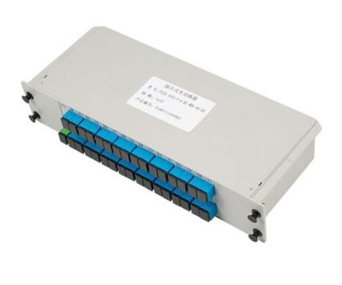 comprare Divisione uniforme della potenza 1:32 Divisione PLC in fibra ottica orizzontale per armadi di rete fabbricazione online