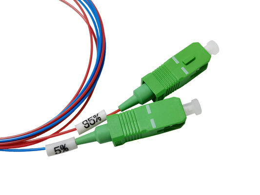 comprare Fibra ottica FBT Splitter 1:2 5% 95% Rapporto Coupler a doppia finestra Alta stabilità e affidabilità Rapporto di accoppiamento preciso per FTTH fabbricazione online