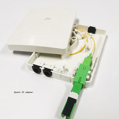comprare 2SC Port Fiber Optic Termination Box per FTTH PON Plastic Optical Rosette fabbricazione online