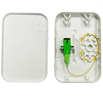comprare Plastico 1 Core SC/APC Fibra ottica Outlet Socket Panel Parete Montaggio Fibra ottica Termination Box Rossette NAP fabbricazione online