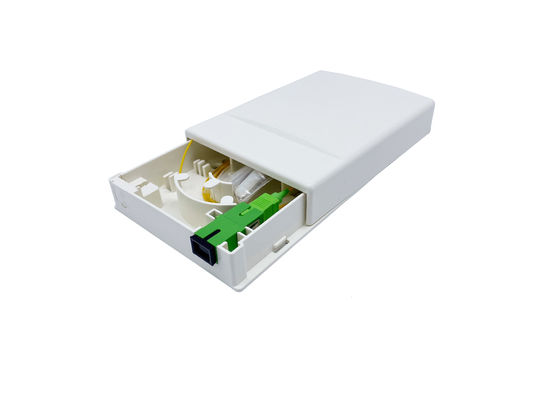 comprare 1 scatola di terminazione di presa ottica a base di fibra ABS per l'installazione della parete con adattatore SC fabbricazione online
