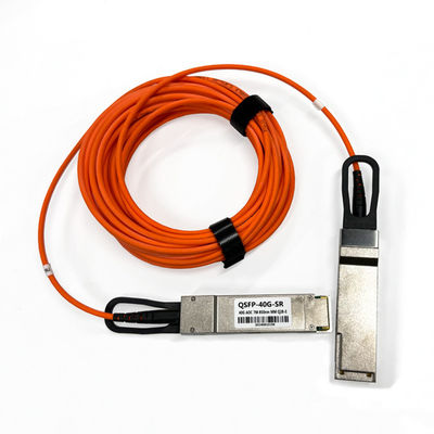 comprare 40Gbps QSFP+ AOC Cable ottico attivo Multimode OM2 1m 3m 5m 7m Cable SFP per corta distanza fabbricazione online