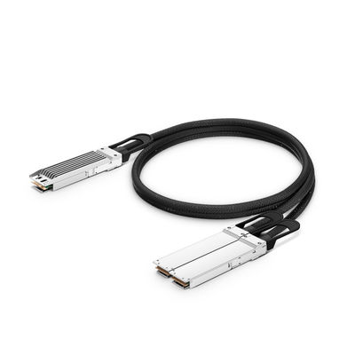 comprare 1M Compatibile 800G OSFP Fined Top a 2 x 400G OSFP Flat Top Ethernet Passive Direct Attach Copper Breakout Cable fabbricazione online
