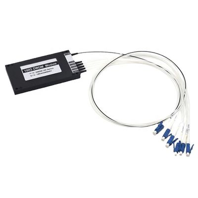 comprare 100GHz 1×5 DWDM Mux/Demux AWG 40 canali C-Band con modulo box ABS in plastica a fibra singola LC/UPC fabbricazione online