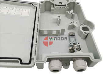 comprare Di plastica esteriori del contenitore a fibra ottica terminale di separatore di Caja del pelo impermeabilizzano 2 ghiandole di cavo fabbricazione online