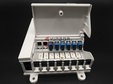 comprare Mini metà di montaggio della parete dei centri della portata 6 di FTTH di termine del contenitore a fibra ottica bianco di separatore fabbricazione online