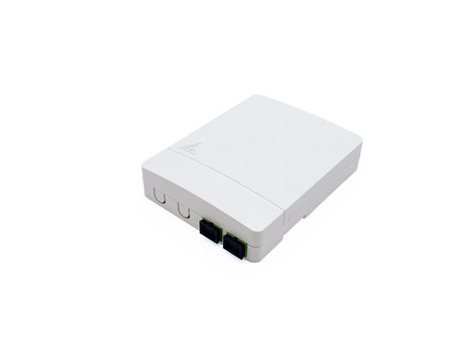 comprare 2SC Port Fiber Optic Termination FTB86M Box per FTTH PON Plastic Optical Rosette Caja Terminal fabbricazione online