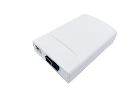 comprare Un bianco di plastica di 2 del centro mini FTTH di distribuzione di parete dello sbocco ABS a fibra ottica della piastra frontale fabbricazione online