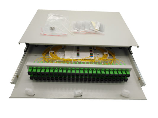 comprare Supporto di scaffale dell'interno del quadro d'interconnessione del porto dello scorrevole 2U 48 del metallo fabbricazione online
