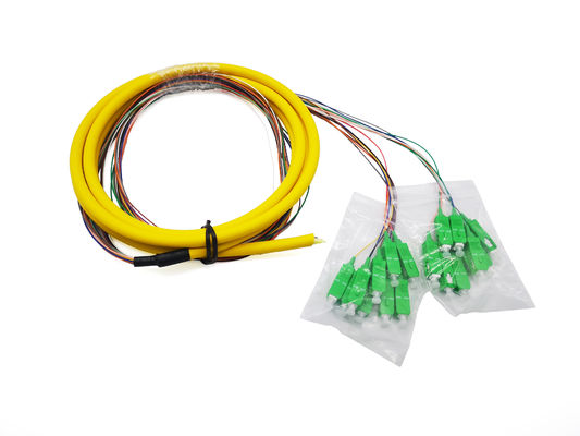 comprare 18 Sc stretto G657A1 LSZH 0.9mm dell'amplificatore di uscita a fibra ottica della treccia 3Mts di colori fabbricazione online
