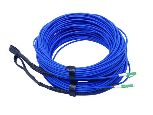 comprare UL V0 di LC a fibra ottica corazzata pre terminata APC del cavo di toppa di FTTH ignifuga fabbricazione online