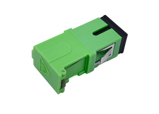 comprare Adattatori laterali del connettore della fibra dell'otturatore dello Sc senza laser del morsetto del metallo di verde della flangia fabbricazione online