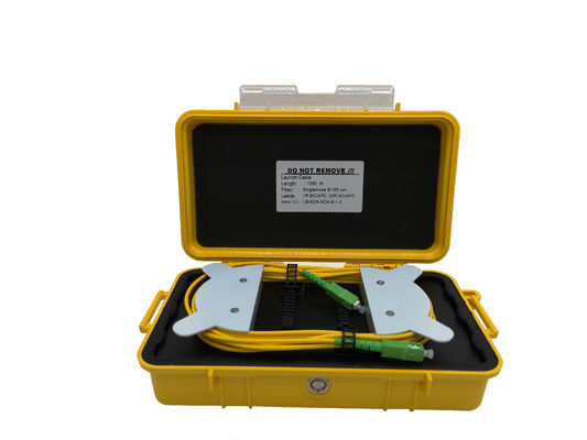 comprare Modo a fibra ottica della st G.652D Corning dello Sc FC LC del contenitore 1KM di cavo del lancio di OTDR singolo fabbricazione online