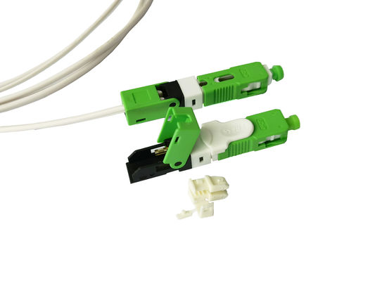 comprare Connettore meccanico FTTH dell'Assemblea veloce del giacimento dello Sc APC di ESC250D per cavo flessibile 2*3mm verdi fabbricazione online