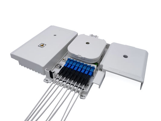 comprare Separatore di fibra ottica non tagliato 1x8 della scatola a fibra ottica di plastica di termine di 8 ABS dei porti fabbricazione online